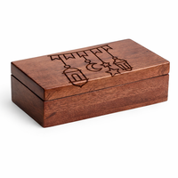 PRIX DE GROS DERNIÈRE GÉNÉRATION Boîte en bois avec motif de la Journée nationale d'Arabie Saoudite Cadeau élégant pour les célébrations culturelles