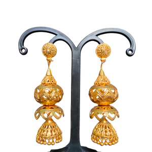 Best Offers <b>Earrings</b> Set with Traditional Designed 22CT Gold Plated <b>Jhumka</b> <b>Earrings</b> Jewelry for Women Wear by Exporters - Product Image 1