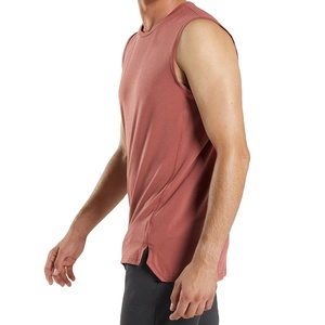 Camiseta deportiva y de fitness de color sólido transpirable con cuello redondo para hombre, combina comodidad y estilo - Product Image 2