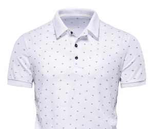 2025 OEM logotipo personalizado ropa de hombre Polo manga corta rayas secado rápido Golf Polo camiseta gran oferta con alta calidad - Product Image 4