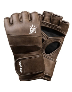 ถุงมือชกมวยทำจากหนังครึ่งนิ้วสำหรับผู้ใหญ่ถุงมือ MMA ปรับสายรัดข้อมือได้แบบกันลื่นออกแบบโลโก้ได้ตามต้องการ - Product Image 1