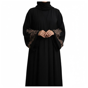 Indian Exporter Plain Solid Color Abaya for Women Comfortable Loose Fit Modest Outfit - Product Image 5