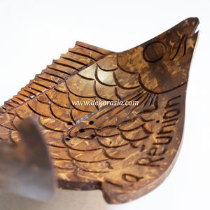 จานสบู่กะลามะพร้าวที่ใส่สบู่ธรรมชาติเป็นมิตรกับสิ่งแวดล้อมอุปกรณ์ห้องน้ำสำหรับบ้านและโรงแรม - Product Image 5