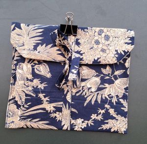 Conjunto de pijama de manga corta de algodón hecho a mano para mujer, ropa informal de verano con bolso con pijama corto - Product Image 5