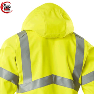 Vestes de sécurité personnalisées, chaudes et coupe-vent, réfléchissantes haute visibilité, Softshell avec poche - Product Image 5