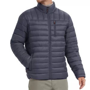 Chaqueta Bomber Impermeable y Cortavientos con Cuello Alto y Plumas para Hombre, Nueva Colección de Invierno - Product Image 1