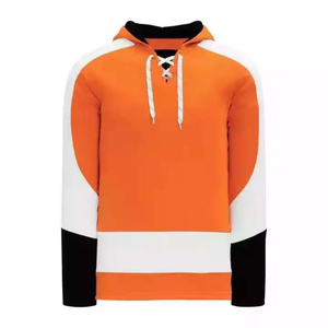 Sweat-shirt à capuche personnalisé pour homme, motif rayé, pour équipe scolaire de hockey sur glace, broderie, prix abordable - Product Image 1