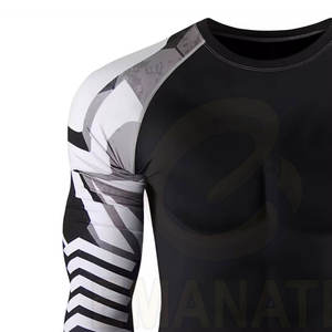 Camiseta de Manga Larga para Hombre, Personalizable, con Estampado por Transferencia de Calor, Antibacteriana, Transpirable, de Poliéster/Nailon - Product Image 6
