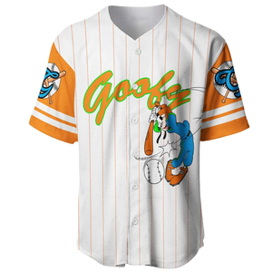 Custom ทูโทนโพลีเอสเตอร์นุ่มปุ่มขึ้นชุดเบสบอลระบายอากาศเต็มพิมพ์เบสบอล Jersey - Product Image 3