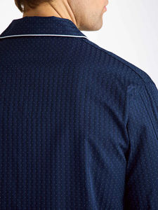 Pijama informal de algodón 100% de alta calidad para hombre, Conjunto de pijama de dos piezas de manga larga, ropa de dormir, ropa de dormir OEM, diseño personalizado al por mayor - Product Image 3