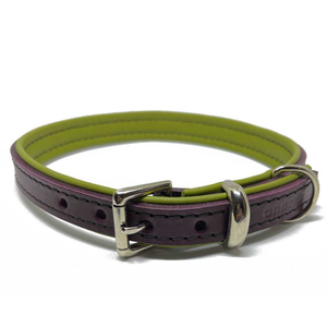 Collier pour chien en cuir de qualité supérieure, rembourré, design simple et luxueux, pour petits et grands chiens, durable, respirant, écologique - Product Image 1