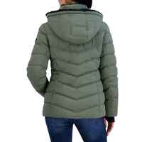 Jaket Puffer Wanita Bahan Woven Bernapas Tahan Angin Dapat Disesuaikan Layanan OEM Harga Grosir