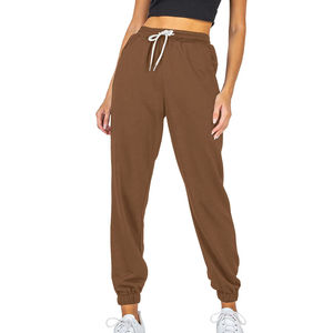2024 haut tendance haute qualité femmes pantalons pantalons surdimensionnés doux ardoise polaire bas plat avant Style arc pour l'hiver - Product Image 1
