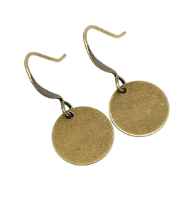 Simple en laiton grande taille en laiton boucle d'oreille cerceau boucles d'oreilles bijoux pour femmes forme ronde déclaration filles nouveau look accessoires - Product Image 1