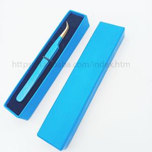 Pinzas de pestañas de acero inoxidable de alta calidad, peso ligero, nuevo diseño, instrumentos de salón, Impresión de logotipo personalizado, venta al por mayor - Product Image 1