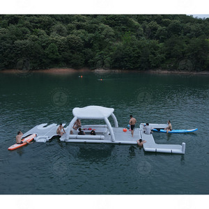 Low Price Wholesale <strong>Inflatable</strong> <strong>Pool</strong> Bar <strong>Float</strong> Floating Platform Tent Sun Shelter Lounge Platform Floating <strong>Island</strong> - Product Image 6