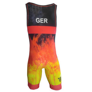 Traje de lucha libre profesional de alta calidad al por mayor, ropa de voleibol sublimada universitaria para lucha libre y deportes de equipo - Product Image 4