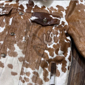 เสื้อแจ็คเก็ตหนังแท้ขนสัตว์ |   เสื้อแจ็คเก็ตหนังวัวแท้ |   เสื้อผ้ากันหนาวสั่งทำขายส่ง - Product Image 4