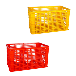 Thùng nhựa 5052 có bánh xe Thùng nhựa đa dụng giỏ lớn màu xanh cho cửa hàng tạp hóa, thùng nhựa lưu trữ cho rau - Product Image 2