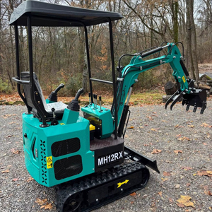 LIVRAISON GRATUITE EPA CE Approuvé CFG MH12RX Tout Neuf Mini Excavatrice sur Chenilles de 1 tonne Moteur à Essence Briggs 15cv Open ROPS Pouce Hydraulique - Product Image 1