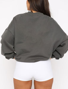 Casual Drop Shoulder 2025 personalizado de talla grande sudaderas con capucha y sudaderas para mujer ropa de calle personalizada para mujer - Product Image 4