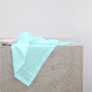 Vente en gros de lot de serviettes en lin et coton mélangés couleur unie frangé glands torchons doux absorbant personnalisé torchons de cuisine - Product Image 2