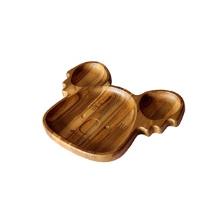 Assiette de panda en bois Designer fait à la main sous une assiette classique élégante en gros assiette de service en bois vente chaude - Product Image 4