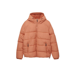 Puffer con capucha negro pesado diseñador de alta calidad abrigo invierno burbuja de talla grande personalizado hombres brillante chaqueta acolchada para hombres - Product Image 3