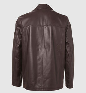 2026 meilleure vente hommes hiver veste en cuir dernier Style et nouvelle arrivée avant Logo en gros - Product Image 4