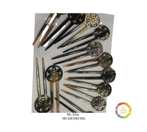 Épingle à cheveux en corne de buffle faite à la main, accessoires de cheveux naturels polis, épingle à bijoux pour femmes - Product Image 1