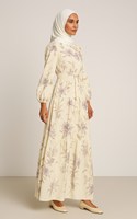 Robe grande taille à motif de fleurs robe luxueuse haut de gamme turque Eid nouvelle personnalisable musulmane prix usine mode ODM approvisionnement