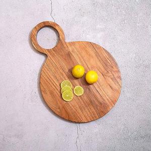 Poignée avec planche à découper en bois Ustensiles de cuisine ronds Planche à découper Durable Bambou Verre Marbre Plastique PC Matériel BY HF CRAFTS - Product Image 4