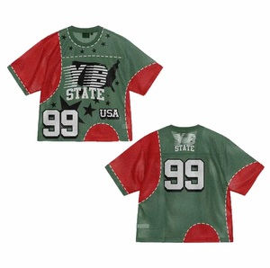 Camiseta de fútbol americano de malla de sublimación personalizada para hombre - Product Image 3