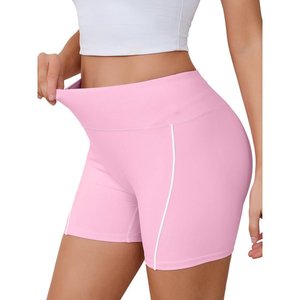 <b>Womens</b> Workout Impact <b>Shorts</b> Scrunch Butt Lifting Gym Seamless Booty Biker <b>Shorts</b>, Light Blue L - Product Image 4
