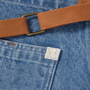 Delantal de Trabajo de Algodón al por Mayor 2023, Delantal Resistente, Lavable, Impermeable, Transpirable, con Bolsillo para Herramientas, Logotipo Personalizado - Product Image 2