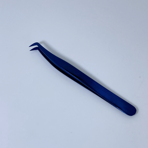 Pinzas de Color azul de plasma Pinzas de pestañas de calidad fina de acero inoxidable Pinzas de pestañas de calidad superior rectas y curvas - Product Image 1