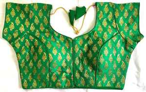 เสื้อผ้าไหมบานาราซี เสื้อเปิดด้านหน้า ไม่มีตะขอ เสื้อคอกลม - Product Image 3