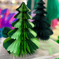 Arbre en papier kraft écologique de 22,5 cm pour la décoration de table de Noël, design Art Déco créatif, cadeaux pour la maison, le bureau, les magasins CE-8053