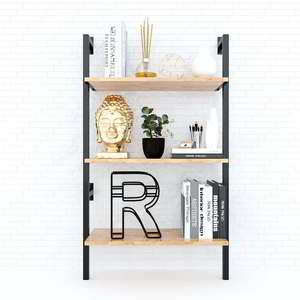 Étagère murale en aluminium à 3 niveaux pour salon, chambre et salle de bain (KTT68015) - Product Image 2