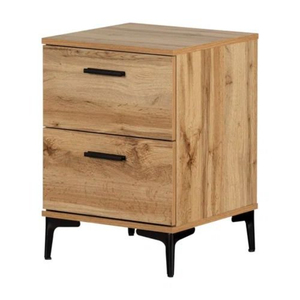 Commode à 3 tiroirs au design moderne avec poignées dorées, armoire de rangement en bois massif, commode antique pour chambre à coucher et salon - Product Image 5
