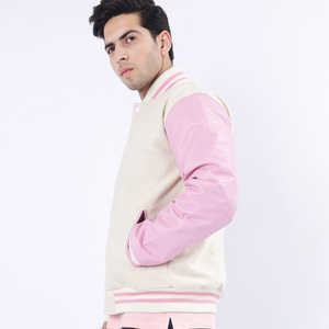 แจ็กเก็ตเบสบอลสำหรับผู้ชายเสื้อแจ็กเก็ตเบสบอลแบบเลตเทอร์แมนระบายอากาศสไตล์และโลโก้ออกแบบใหม่ - Product Image 3