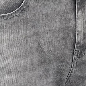 Pantalones vaqueros ajustados grises lavados, Vaqueros elásticos cómodos de tamaño para uso diario con tamaño personalizado y logotipo, pantalones vaqueros rectos para hombre - Product Image 5