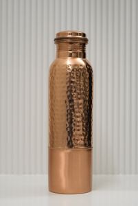 100% Pure Handmade <b>1L</b> Copper <b>Water</b> <b>Bottle</b> Diamond Yogic Leak-Proof with Custom Logo Direct Drinking Flowing Method - Product Image 6