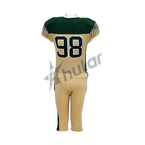 ชุดเสื้อฟุตบอลแบบอเมริกันชุดเสื้อฟุตบอลระบายอากาศได้ดีชุดเสื้อผ้าทีมสีเขียวแบบกำหนดเอง - Product Image 2