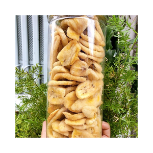 Comida saludable, bocadillo, rebanada de plátano seco, rebanadas de plátano liofilizado, bocadillos de plátano secos dulces y crujientes de Vietnam - Product Image 1