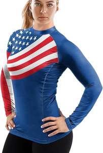 Ensemble de rashguard et de pantalon de compression MMA personnalisable OEM Waseem Impex, 100% polyester, vêtements de compression pour l'entraînement, séchage rapide, arts martiaux - Product Image 2