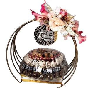 Cristales colgantes negros con estilo de madera Nueva bandeja decorativa al por mayor Nueva bandeja de chocolate elegante Accesorios para hoteles y restaurantes - Product Image 1