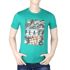 Camiseta estampada para hombre - Verde claro - Product Image 2