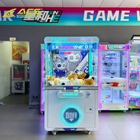 ACS Shopfront Mini Machine à grue à cadre métallique pour attraper des animaux en peluche, modèle UL, à monnayeur