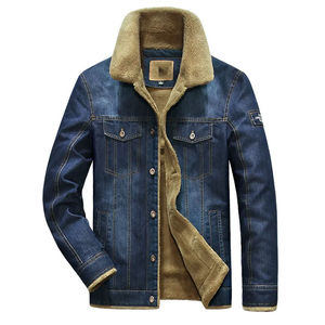 Vêtements décontractés respirants High Street tricoté Denim vestes 2024 nouveauté hommes haute qualité Denim vestes avec Logo personnalisé - Product Image 1